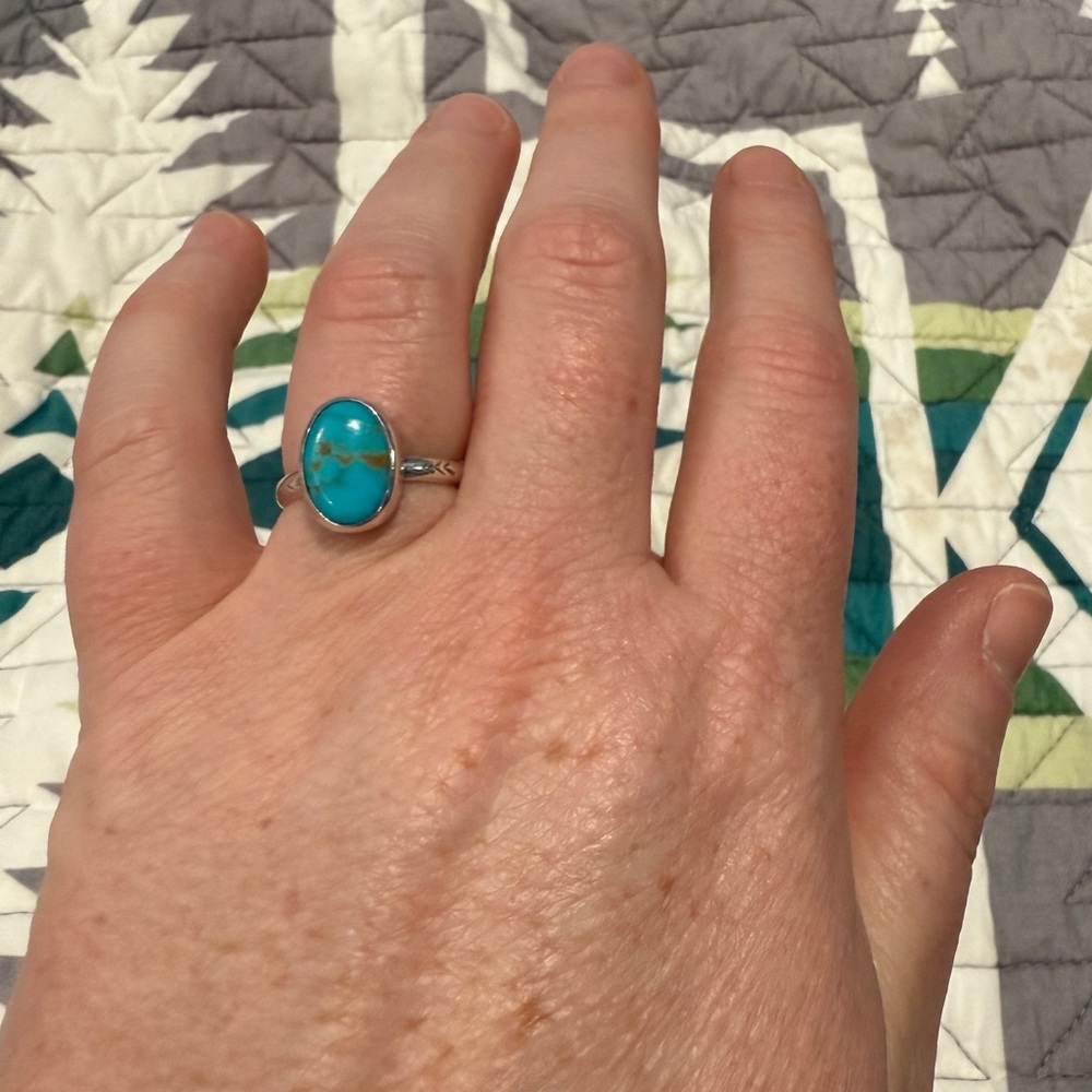 Size 7 turquoise ring
